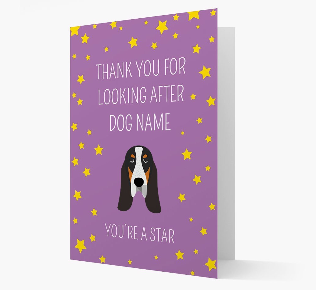 Personalised 'You're A Star' Thank You Card