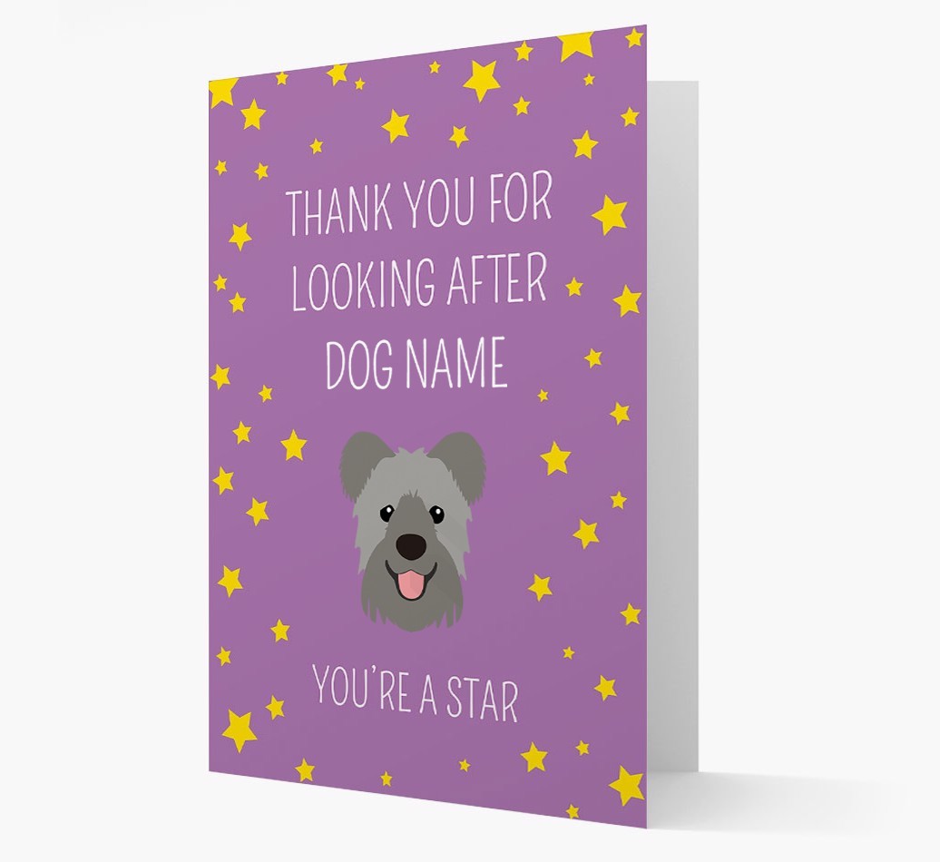 Personalised 'You're A Star' Thank You Card