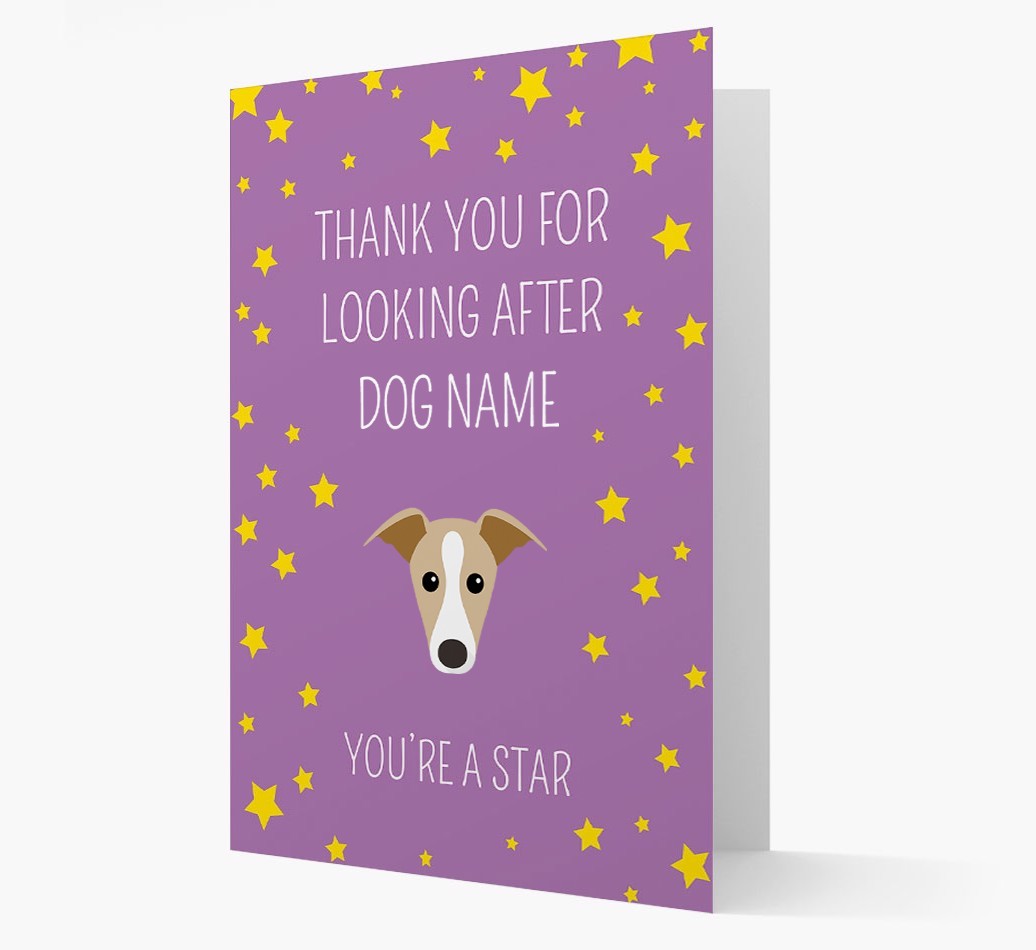 Personalised 'You're A Star' Thank You Card