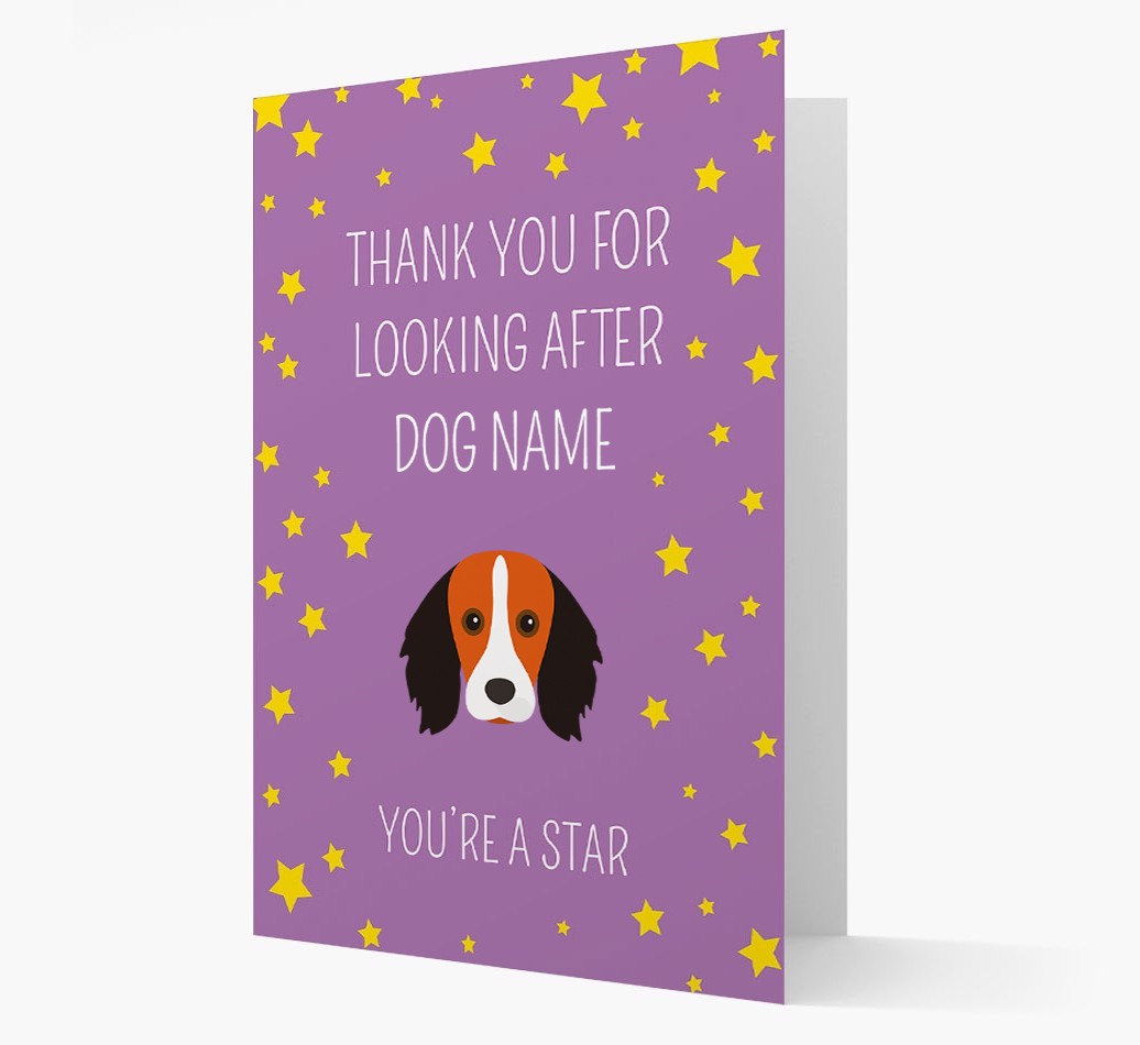 Personalised 'You're A Star' Thank You Card