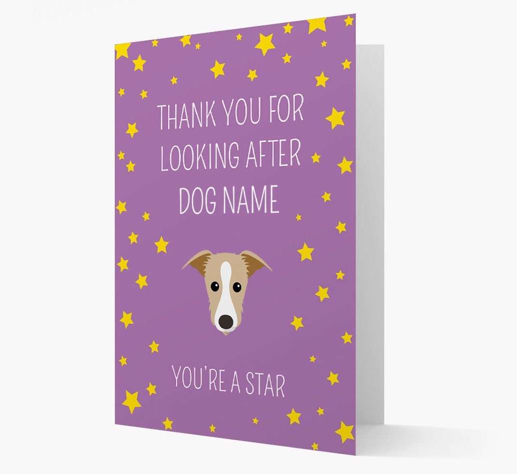 Personalised 'You're A Star' Thank You Card