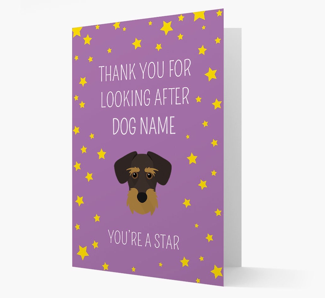 Personalised 'You're A Star' Thank You Card