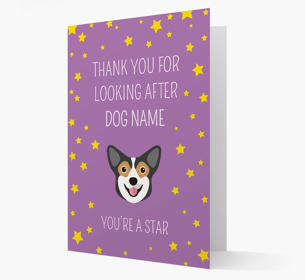 Personalized 'You're A Star' Thank You Card
