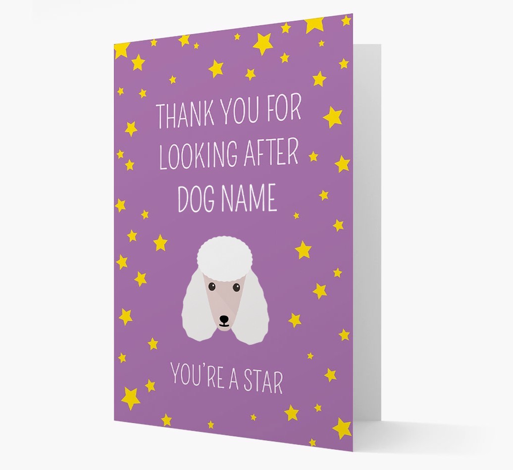 Personalised 'You're A Star' Thank You Card