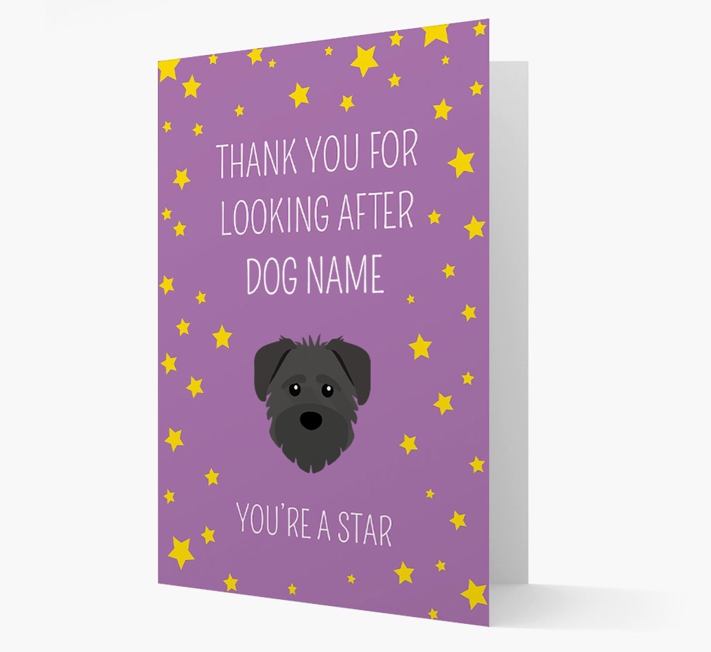Personalised 'You're A Star' Thank You Card