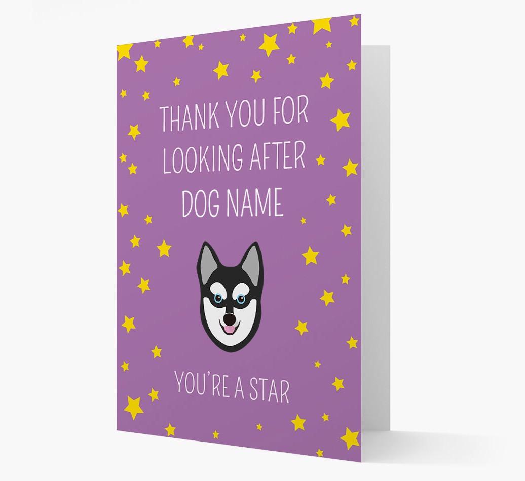 Personalized 'You're A Star' Thank You Card
