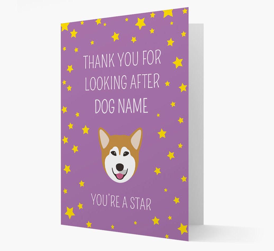 Personalized 'You're A Star' Thank You Card