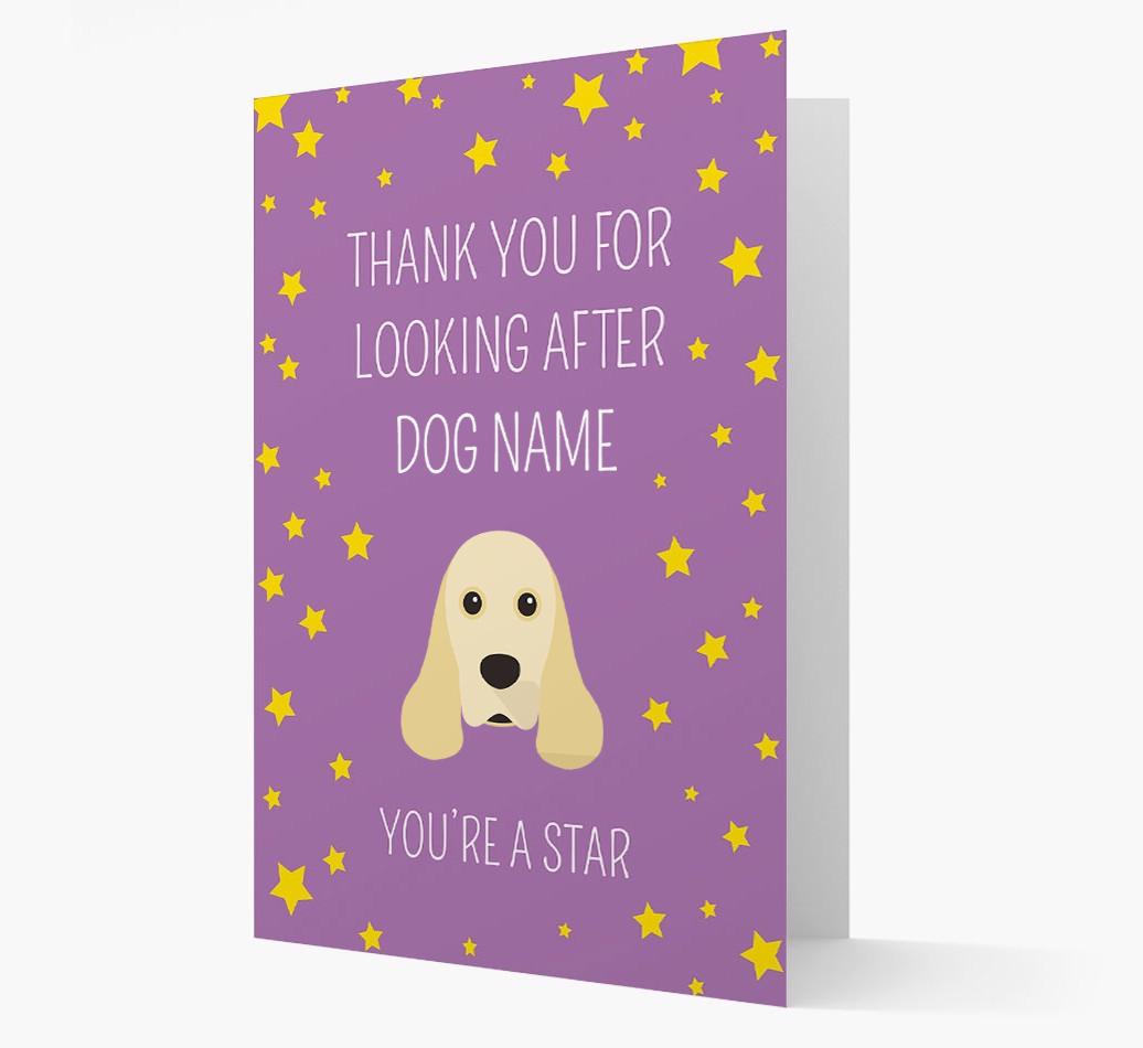 Personalized 'You're A Star' Thank You Card