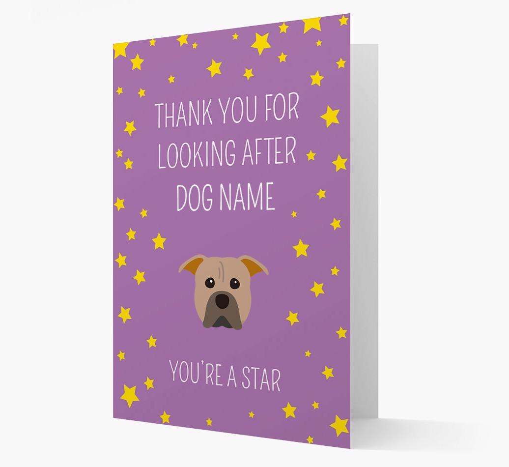 Personalized 'You're A Star' Thank You Card