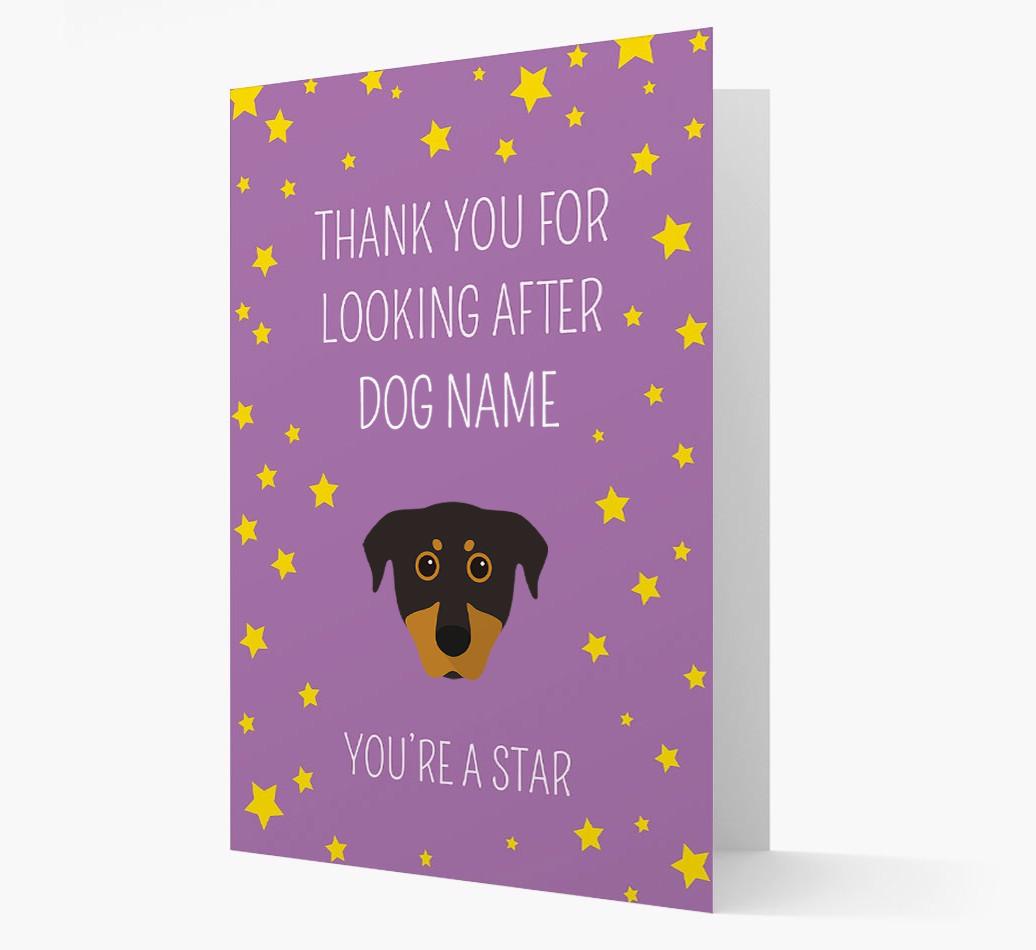 Personalized 'You're A Star' Thank You Card