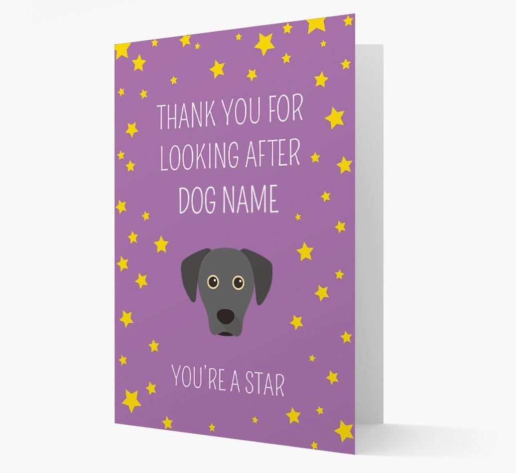 Personalized 'You're A Star' Thank You Card