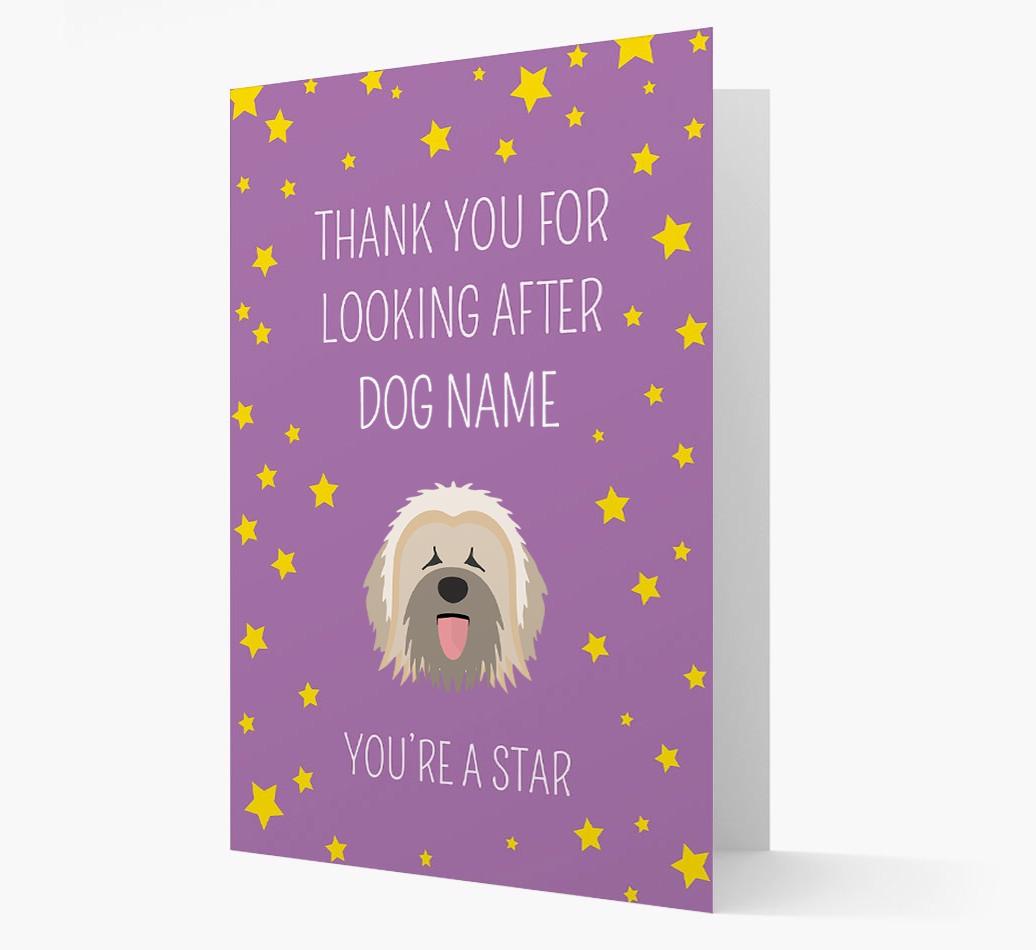 Personalized 'You're A Star' Thank You Card