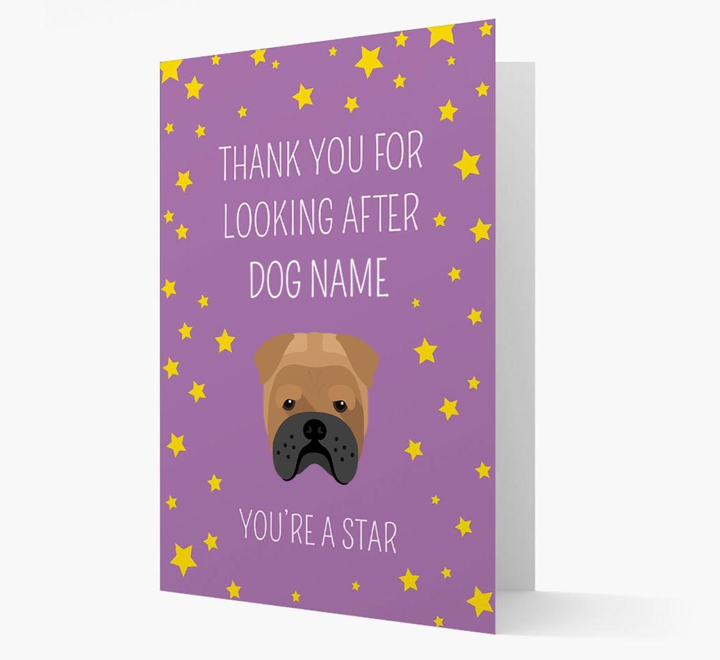 Personalized 'You're A Star' Thank You Card