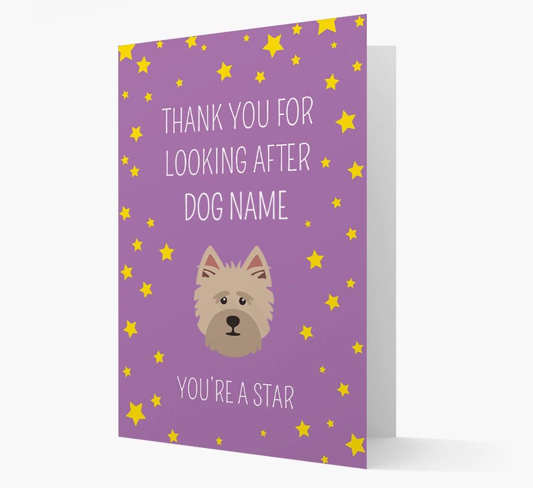 Personalized 'You're A Star' Thank You Card