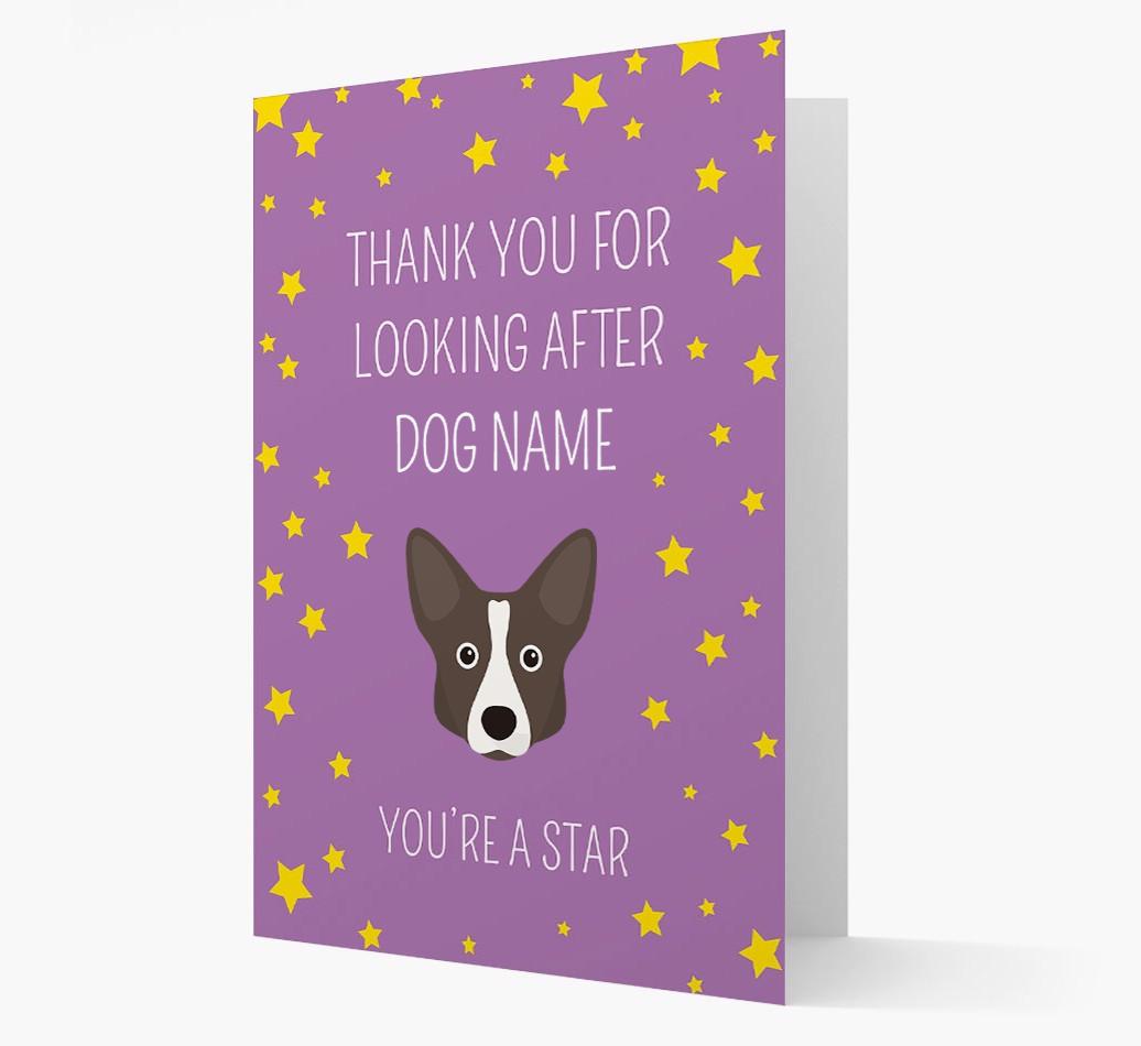 Personalized 'You're A Star' Thank You Card