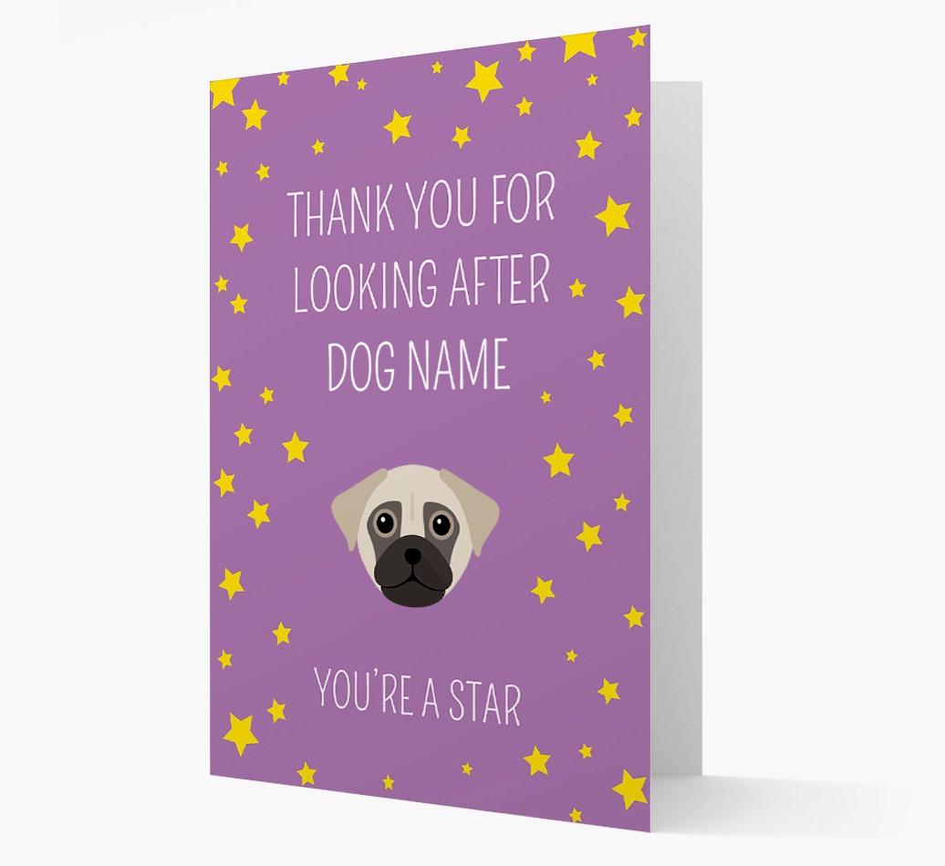 Personalized 'You're A Star' Thank You Card