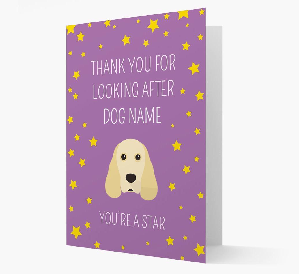 Personalized 'You're A Star' Thank You Card