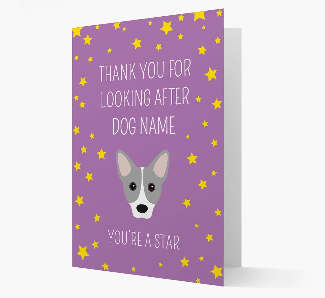 Personalized 'You're A Star' Thank You Card