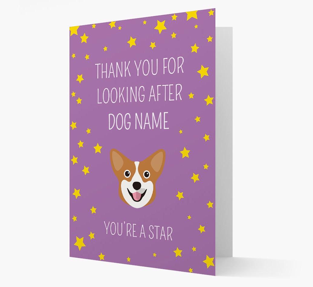 Personalized 'You're A Star' Thank You Card