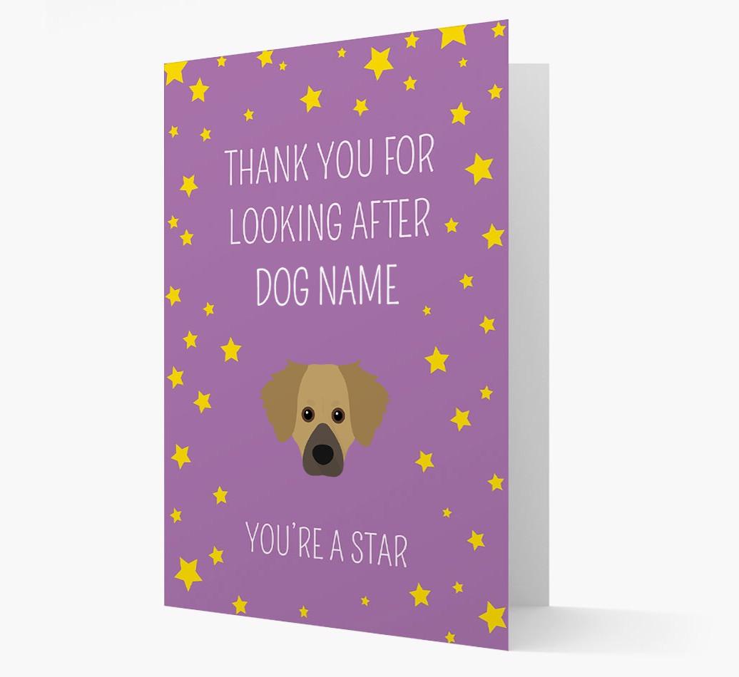 Personalized 'You're A Star' Thank You Card