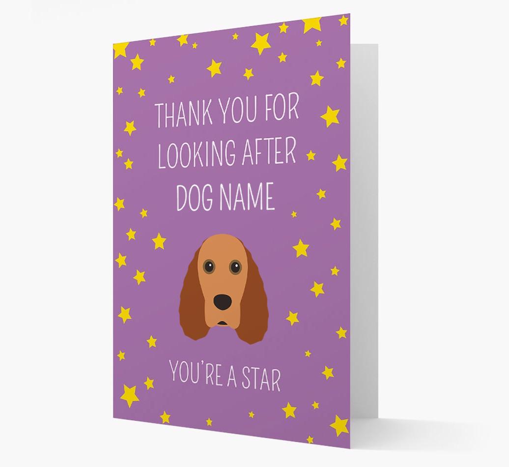 Personalized 'You're A Star' Thank You Card