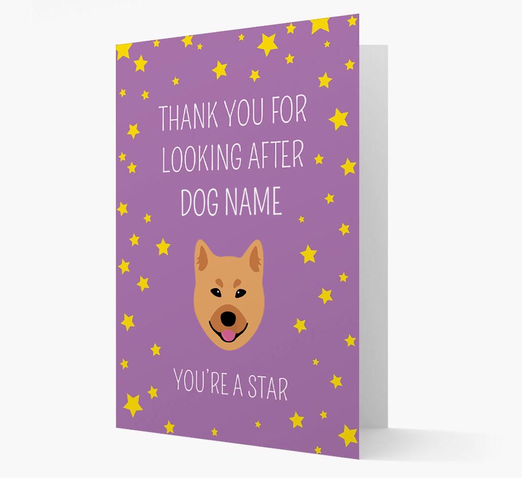 Personalized 'You're A Star' Thank You Card
