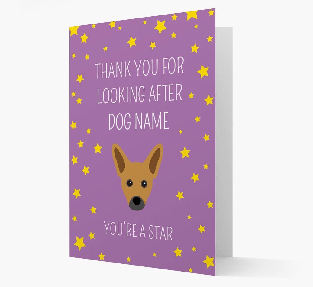 Personalized 'You're A Star' Thank You Card