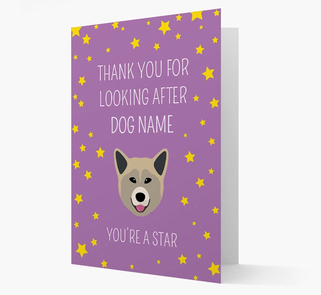 Personalized 'You're A Star' Thank You Card