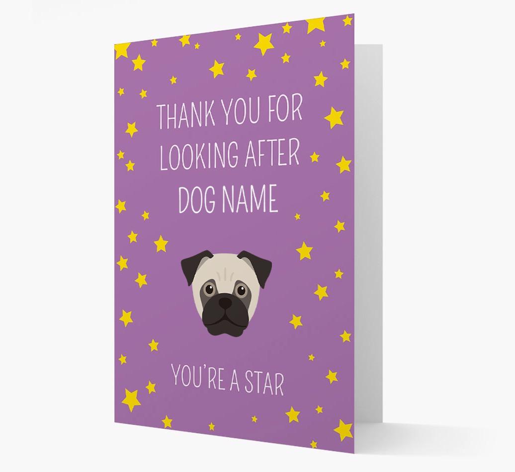 Personalized 'You're A Star' Thank You Card