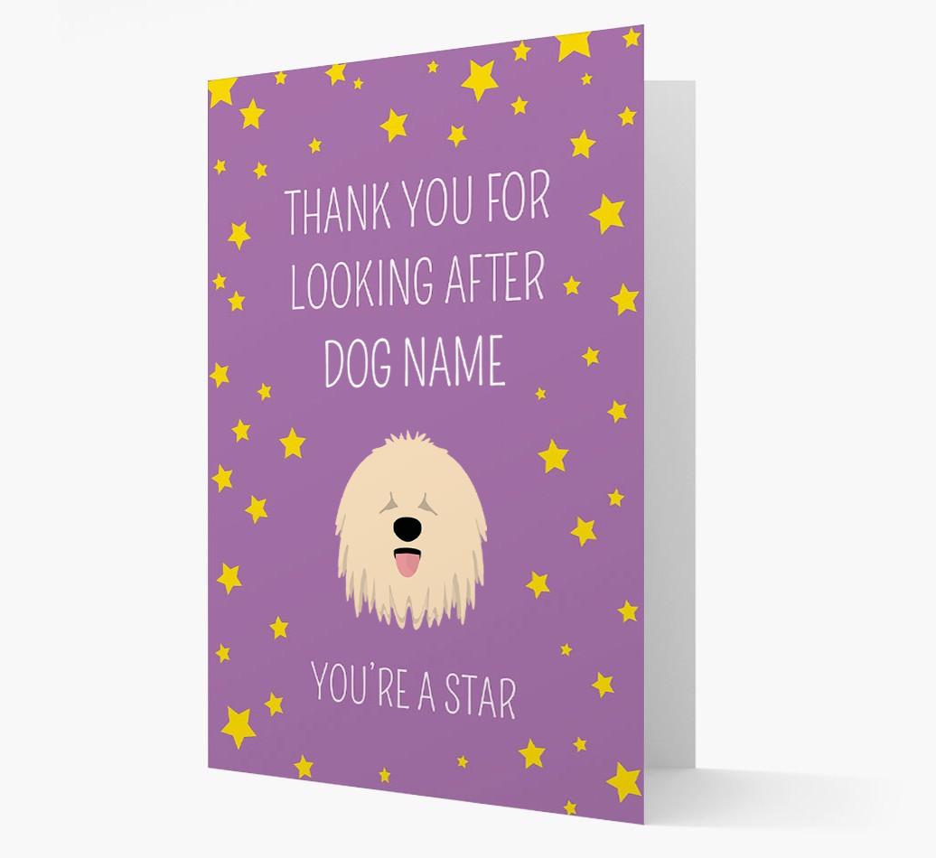 Personalized 'You're A Star' Thank You Card