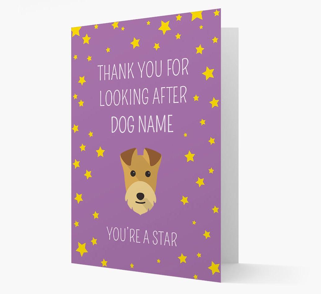 Personalized 'You're A Star' Thank You Card