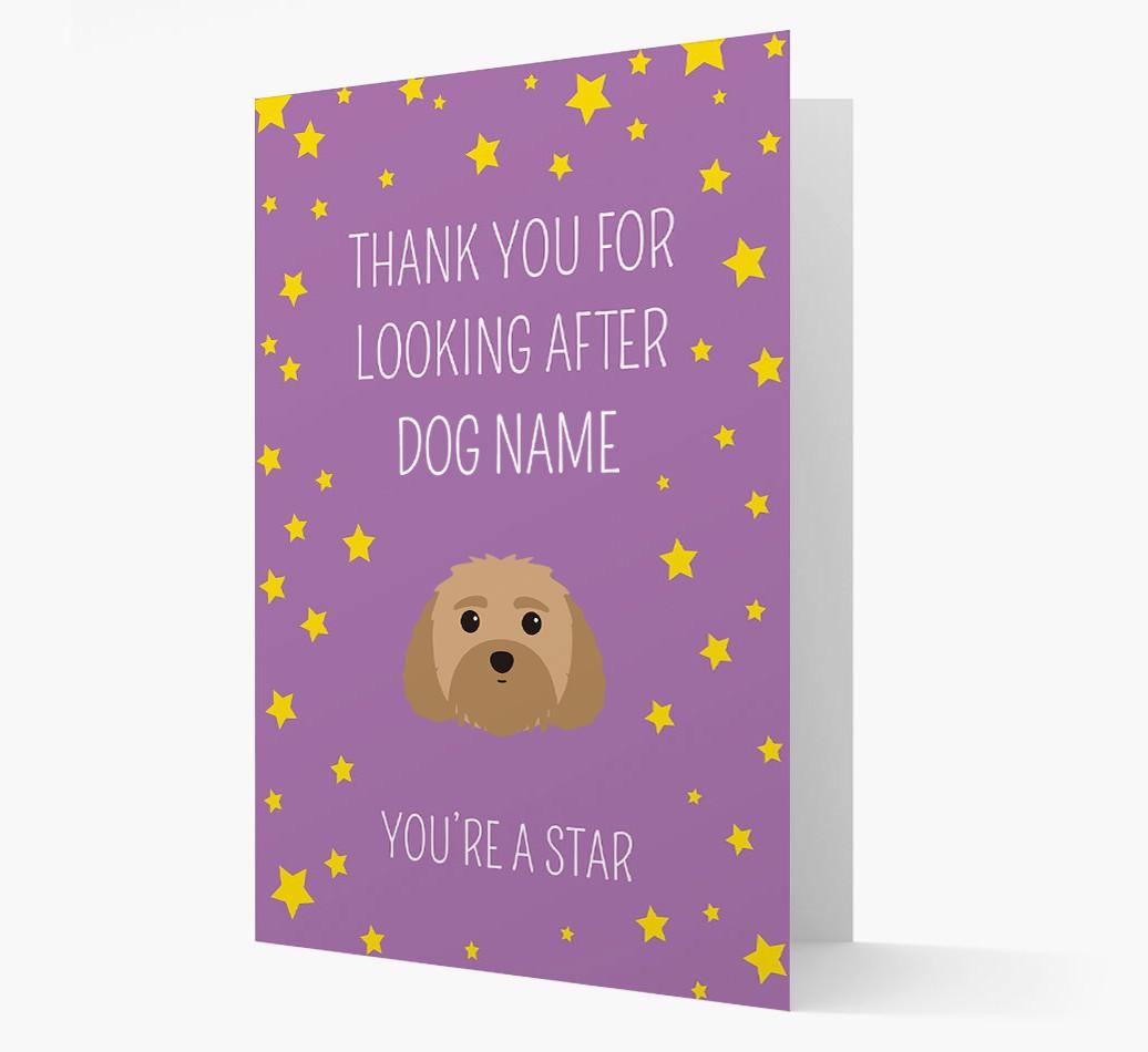 Personalized 'You're A Star' Thank You Card