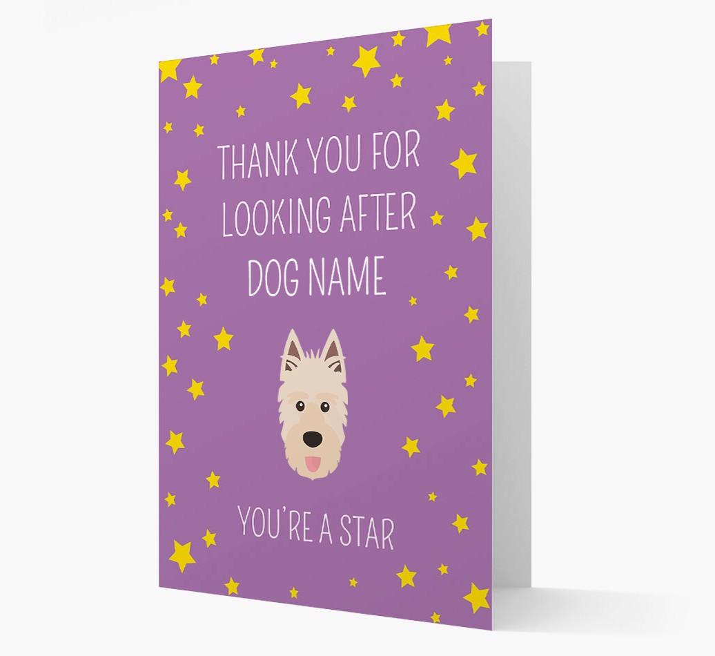 Personalized 'You're A Star' Thank You Card