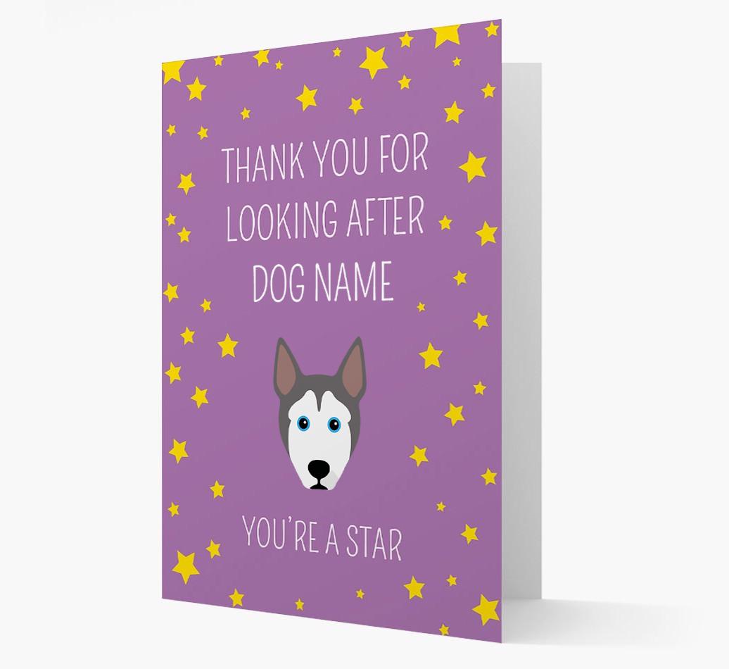Personalized 'You're A Star' Thank You Card