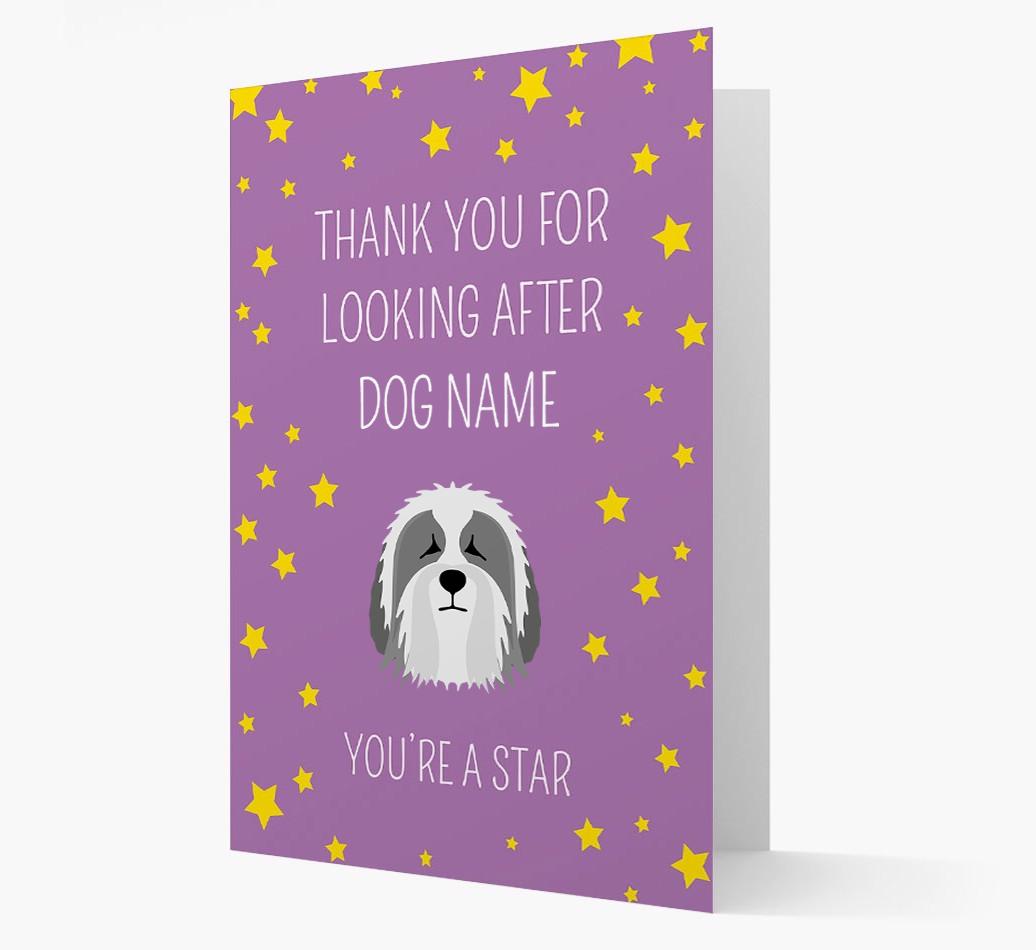 Personalized 'You're A Star' Thank You Card