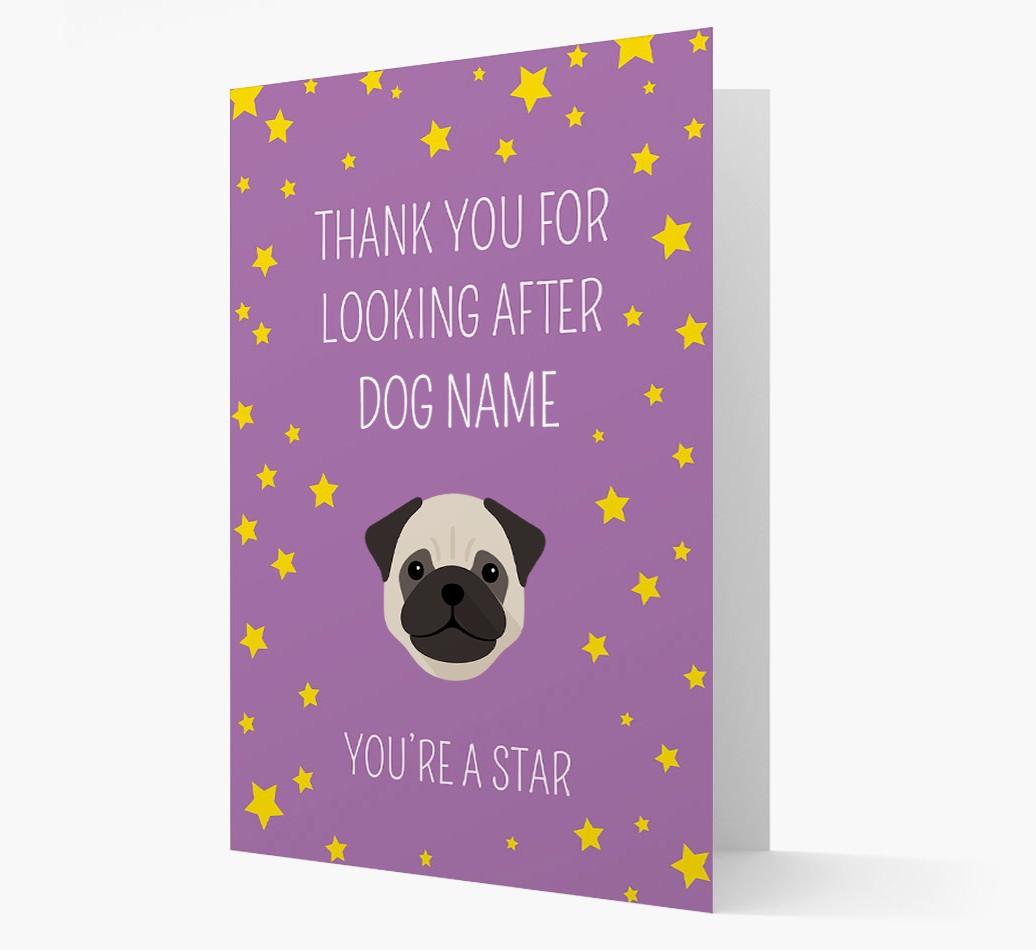 Personalized 'You're A Star' Thank You Card