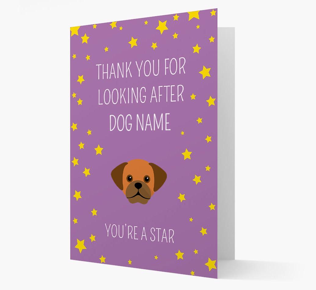Personalized 'You're A Star' Thank You Card