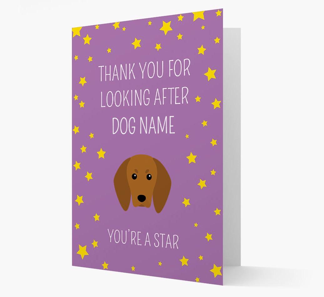 Personalized 'You're A Star' Thank You Card