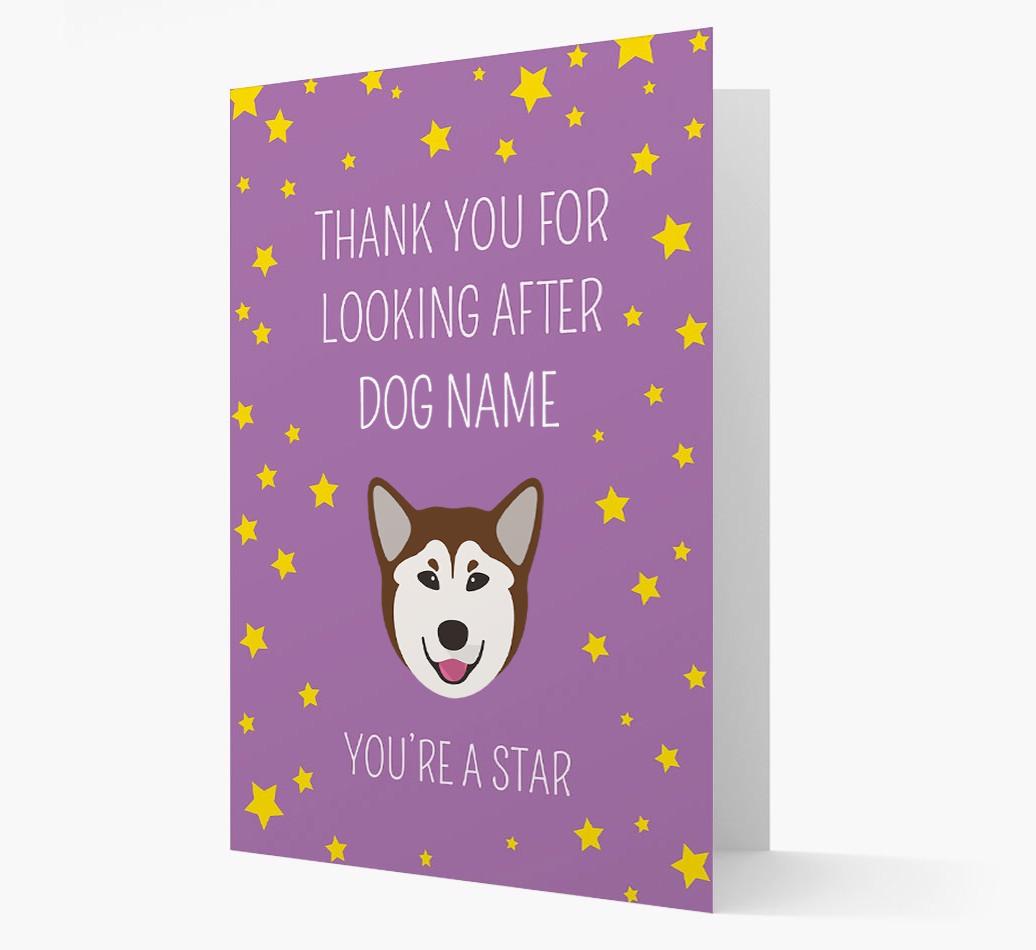 Personalized 'You're A Star' Thank You Card