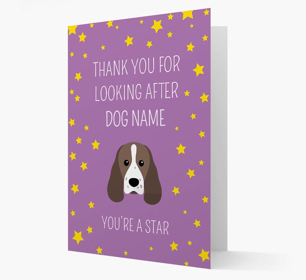 Personalized 'You're A Star' Thank You Card