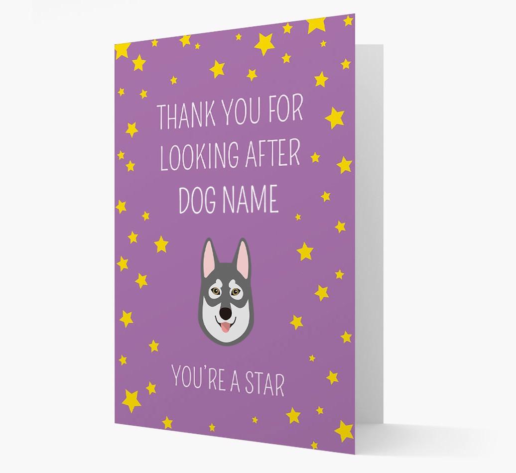 Personalized 'You're A Star' Thank You Card