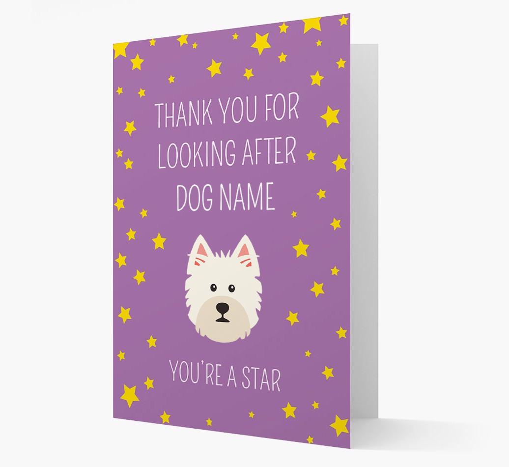 Personalized 'You're A Star' Thank You Card