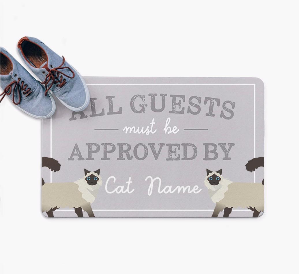 All Guests Must Be Approved: Personalized {breedFullName} Doormat