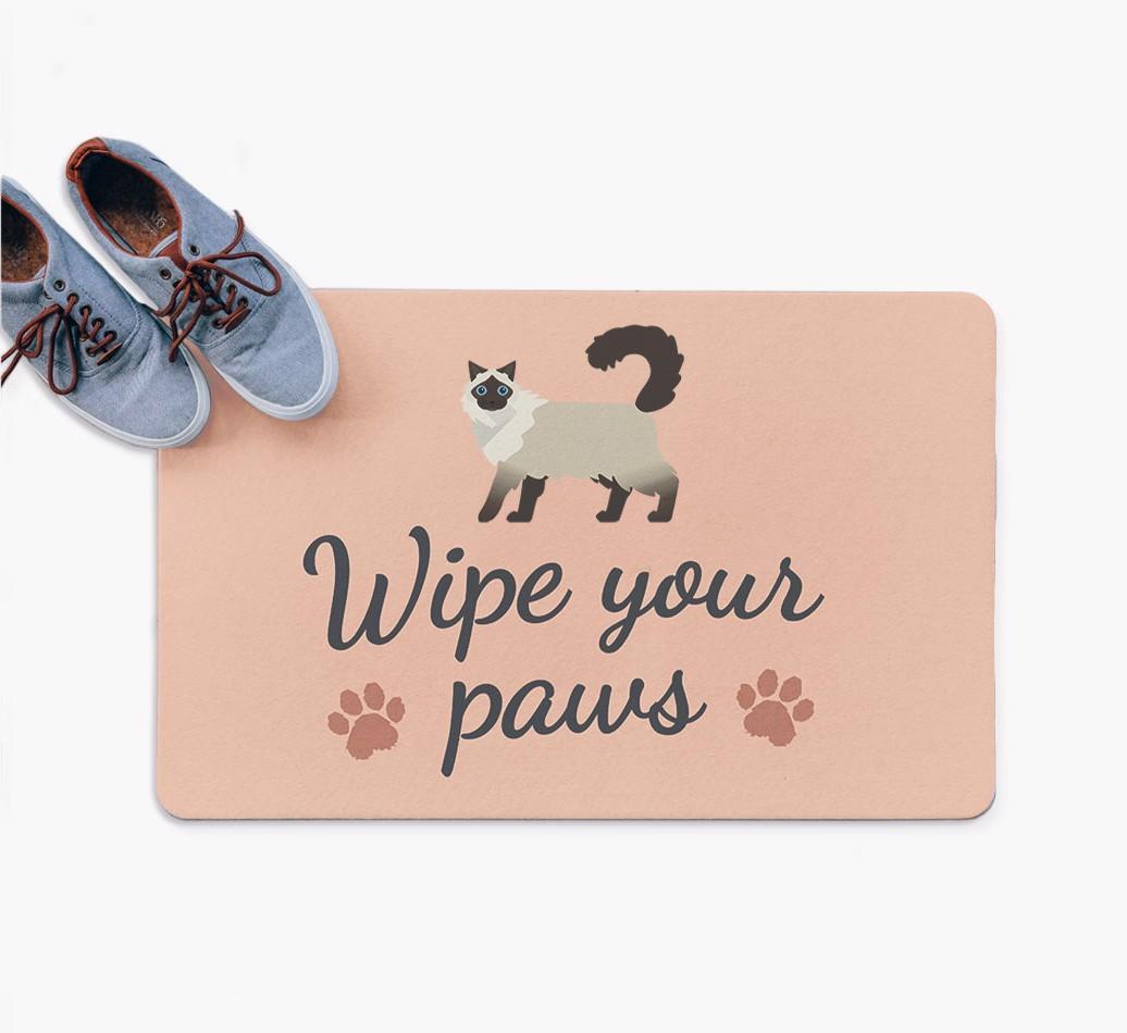 Wipe Your Paws: Personalized {breedFullName} Doormat