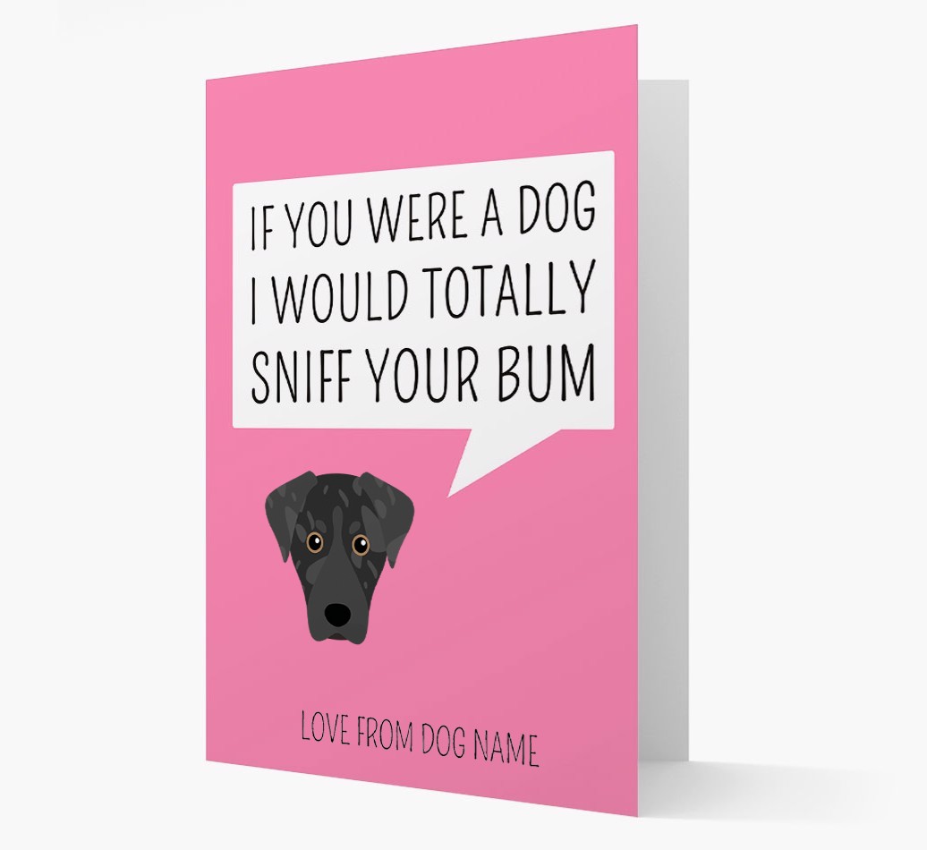 Personalised 'I'd Sniff Your Bum' Card