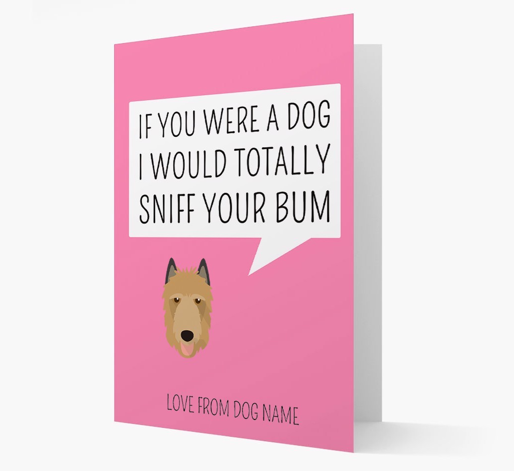 Personalised 'I'd Sniff Your Bum' Card