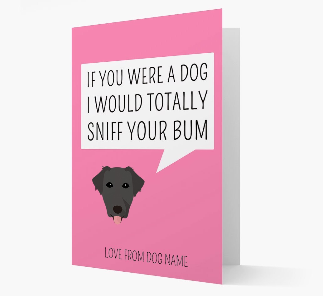 Personalised 'I'd Sniff Your Bum' Card