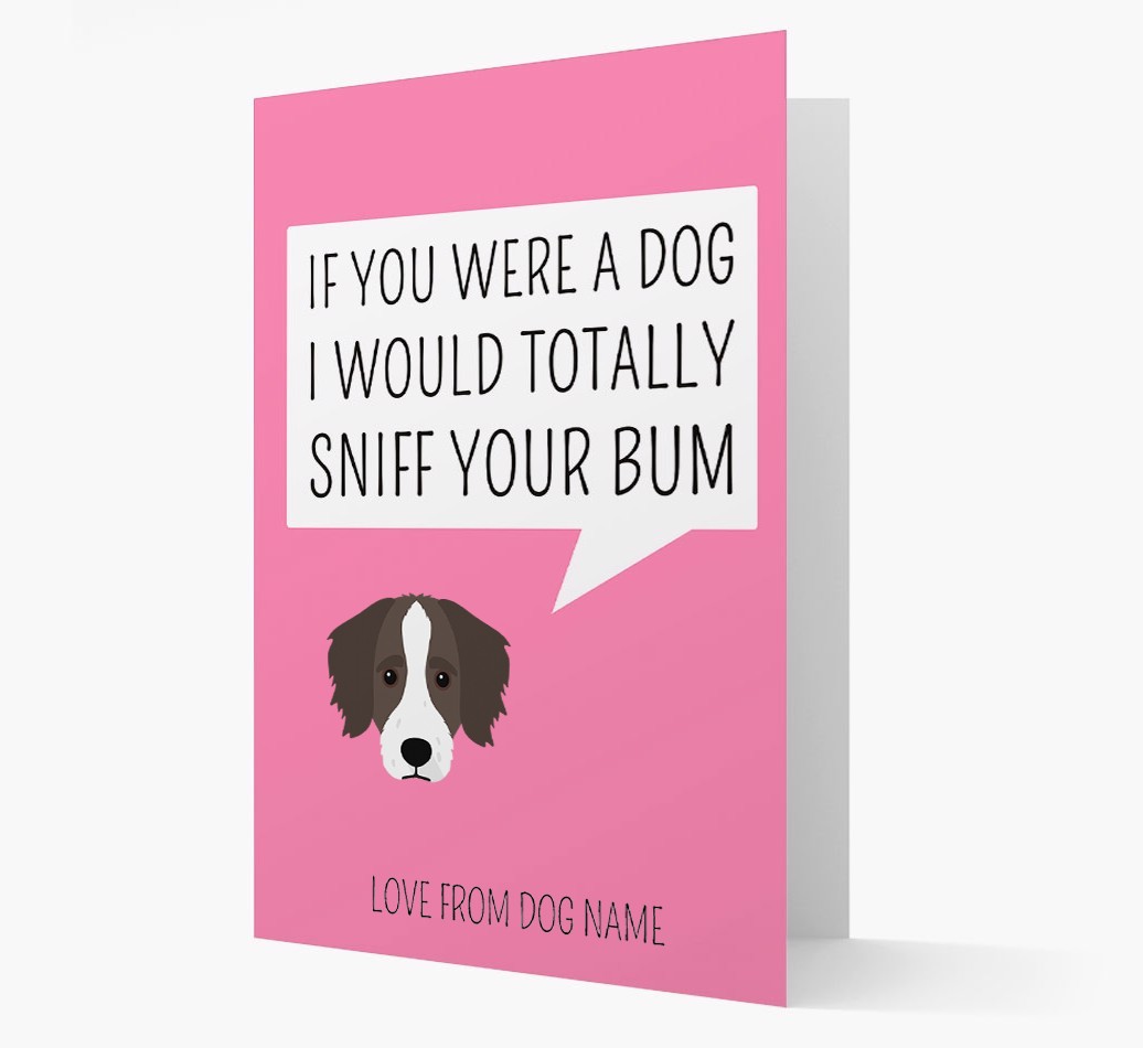 Personalised 'I'd Sniff Your Bum' Card
