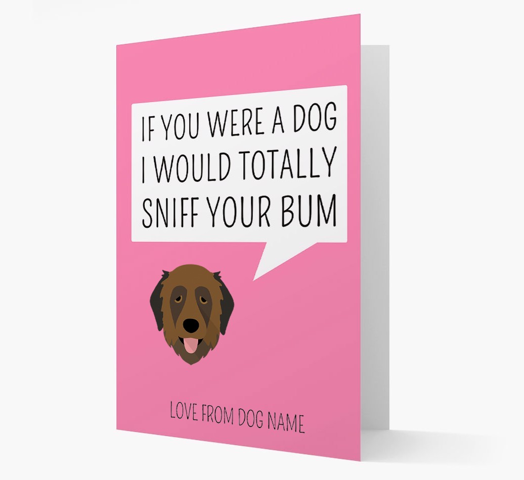 Personalised 'I'd Sniff Your Bum' Card