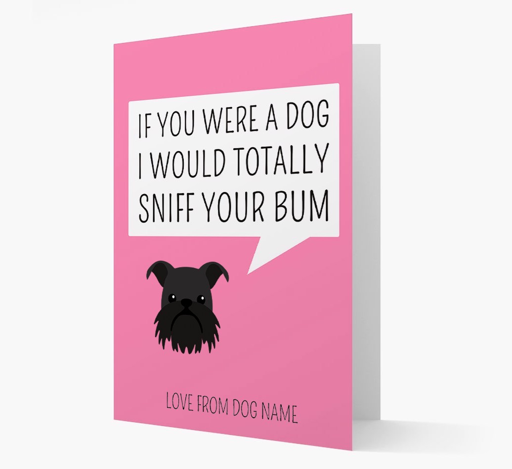 Personalised 'I'd Sniff Your Bum' Card